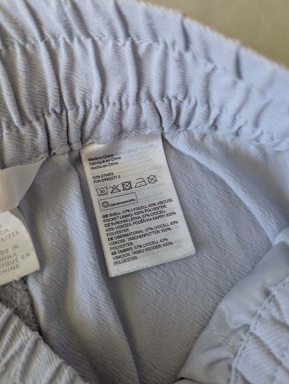 *3 For $15* H&M Light Blue Pull On Pants - Picture 5 of 5